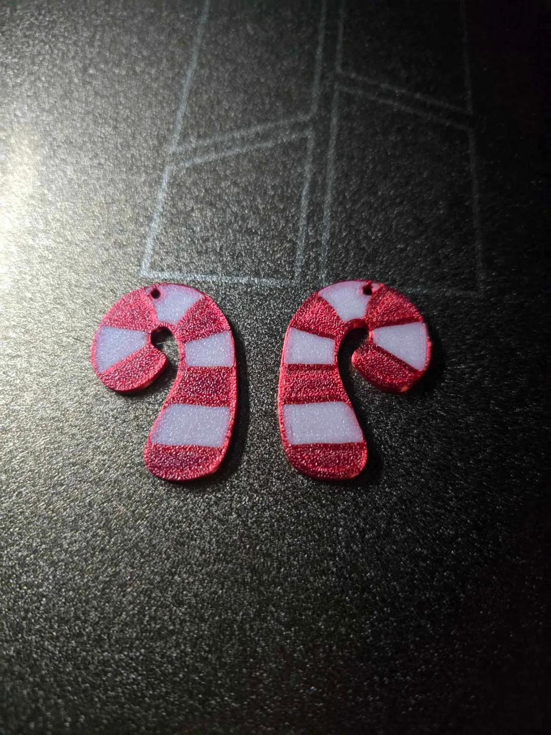 Candy Cane Earrings view 2