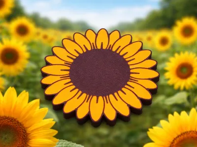 Sunflower Magnet