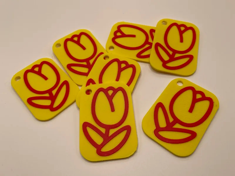 Tulip keychain