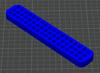 8" inch Hex Bit Holder with 8x2mm Magnets - 21 Slots