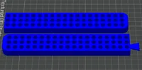 16" inch Hex Bit Holder with 8x2mm Magnets - 114 Slots