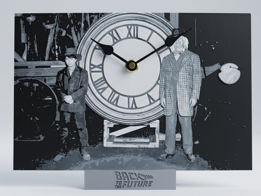 Back to the Future Clock HueForge Edition