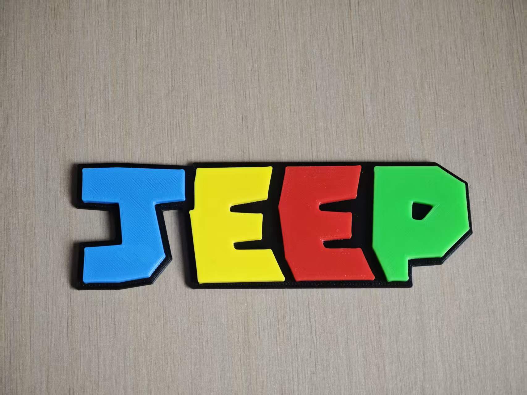 Miniatura 2 do modelo 3D JEEP吉普个性车标，马里奥风格