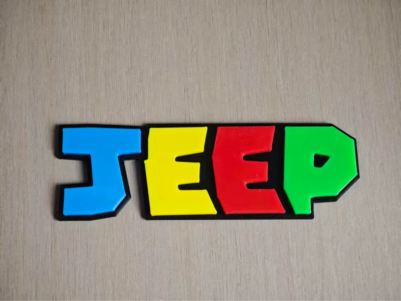 JEEP吉普个性车标，马里奥风格