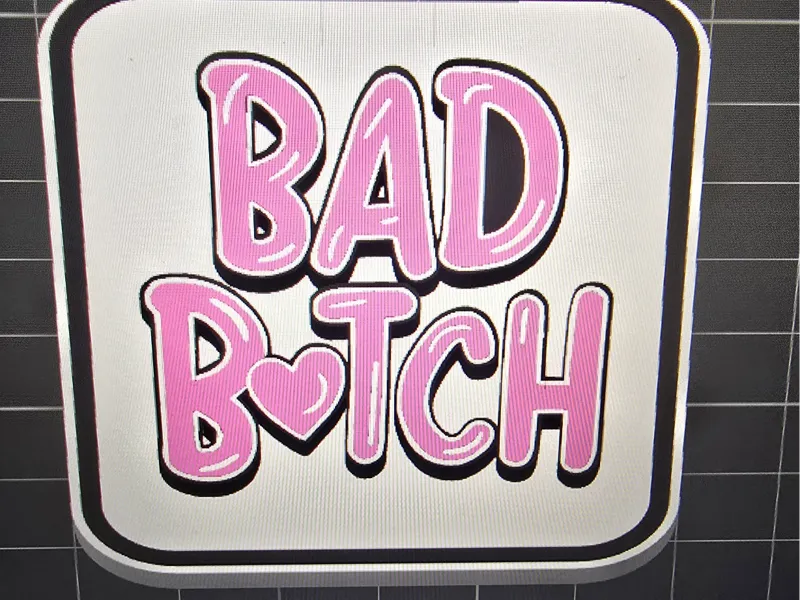 Luggage tag bad bitch
