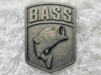 bass fishing badge