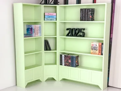 Expandable Mini Bookshelf - 4 Compartments