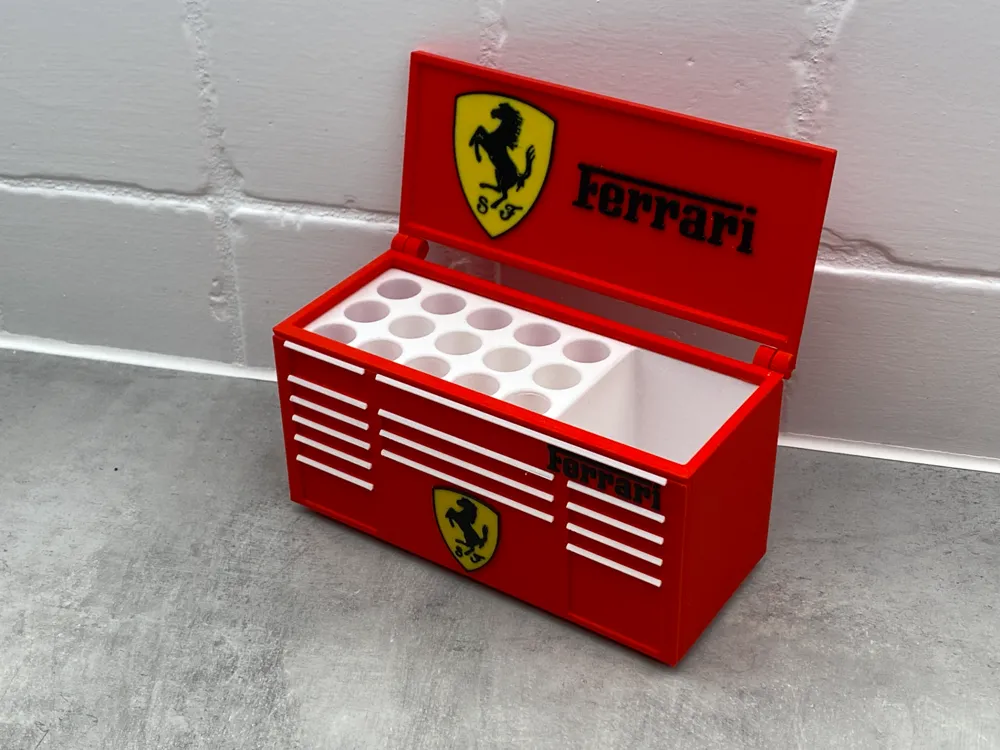 Ferrari SF desk Work Toolbox Pen Holder organizer by Mrtk1970 - MakerWorld
