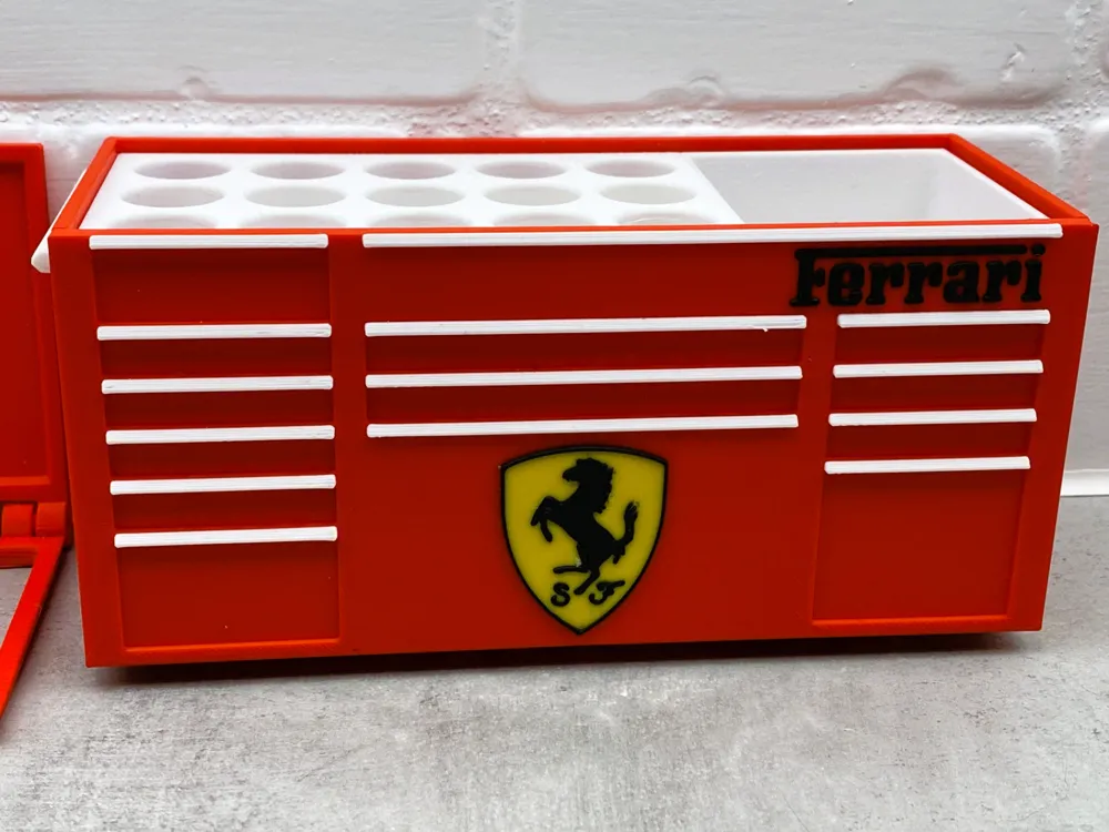 Ferrari SF desk Work Toolbox Pen Holder organizer by Mrtk1970 - MakerWorld