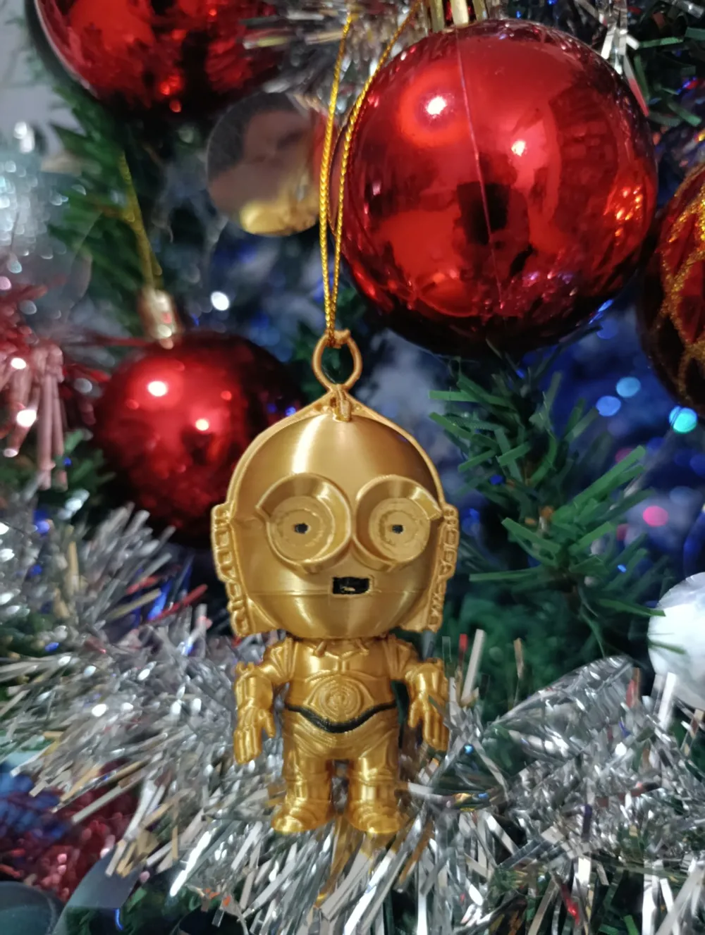 C3PO Christmas Ball - Christmas Edition - Free 3D Print Model - MakerWorld