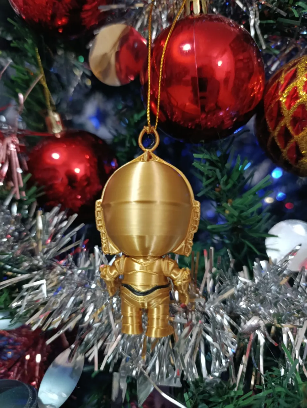 C3PO Christmas Ball - Christmas Edition - Free 3D Print Model - MakerWorld