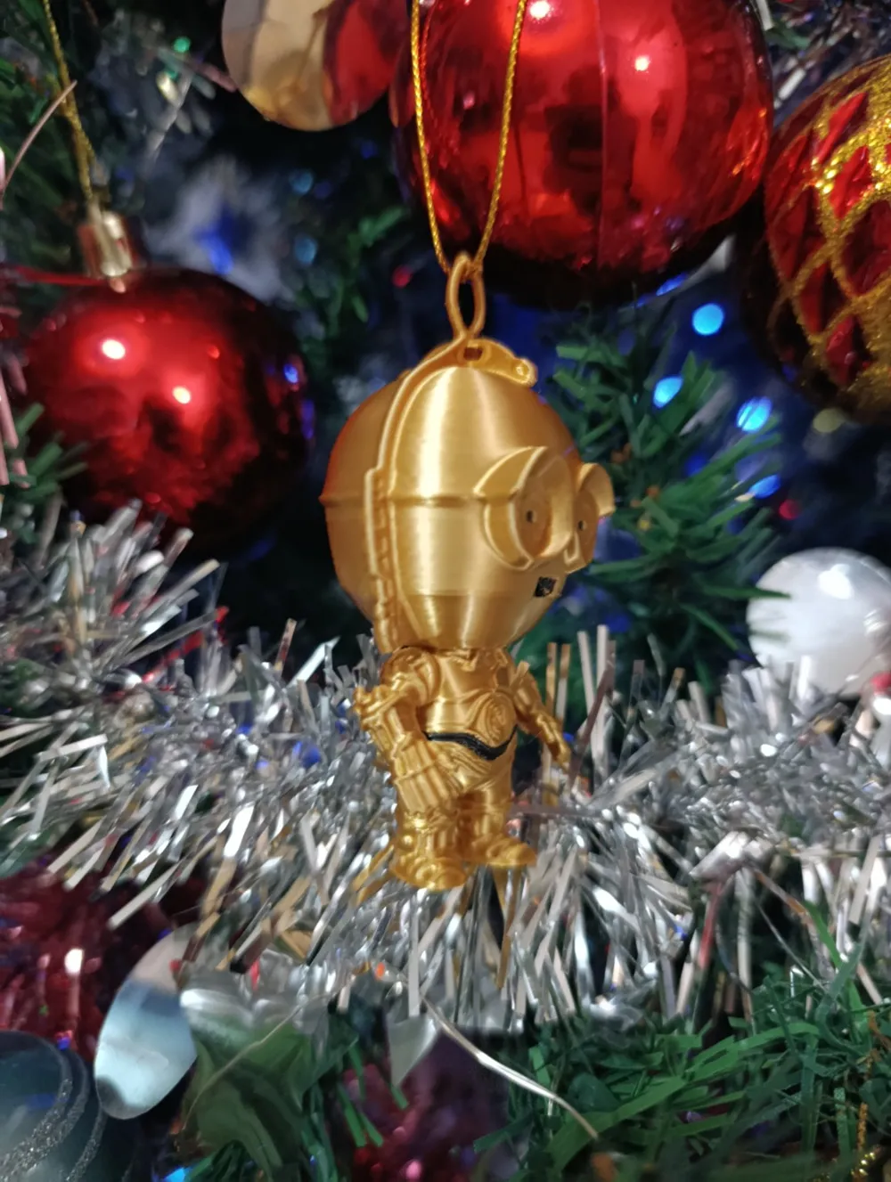 C3PO Christmas Ball - Christmas Edition - Free 3D Print Model - MakerWorld