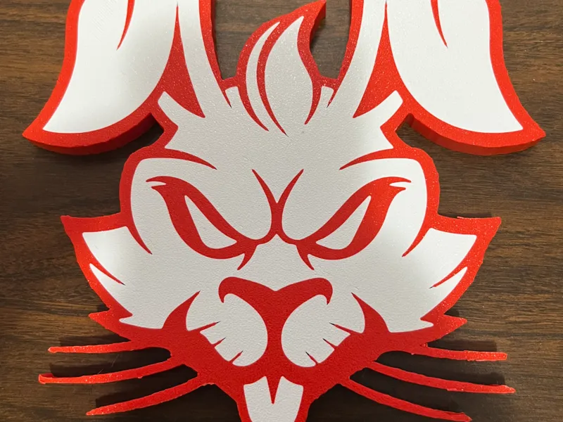 angry rabbit head 