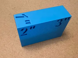 1" x 2" x 3" Cube