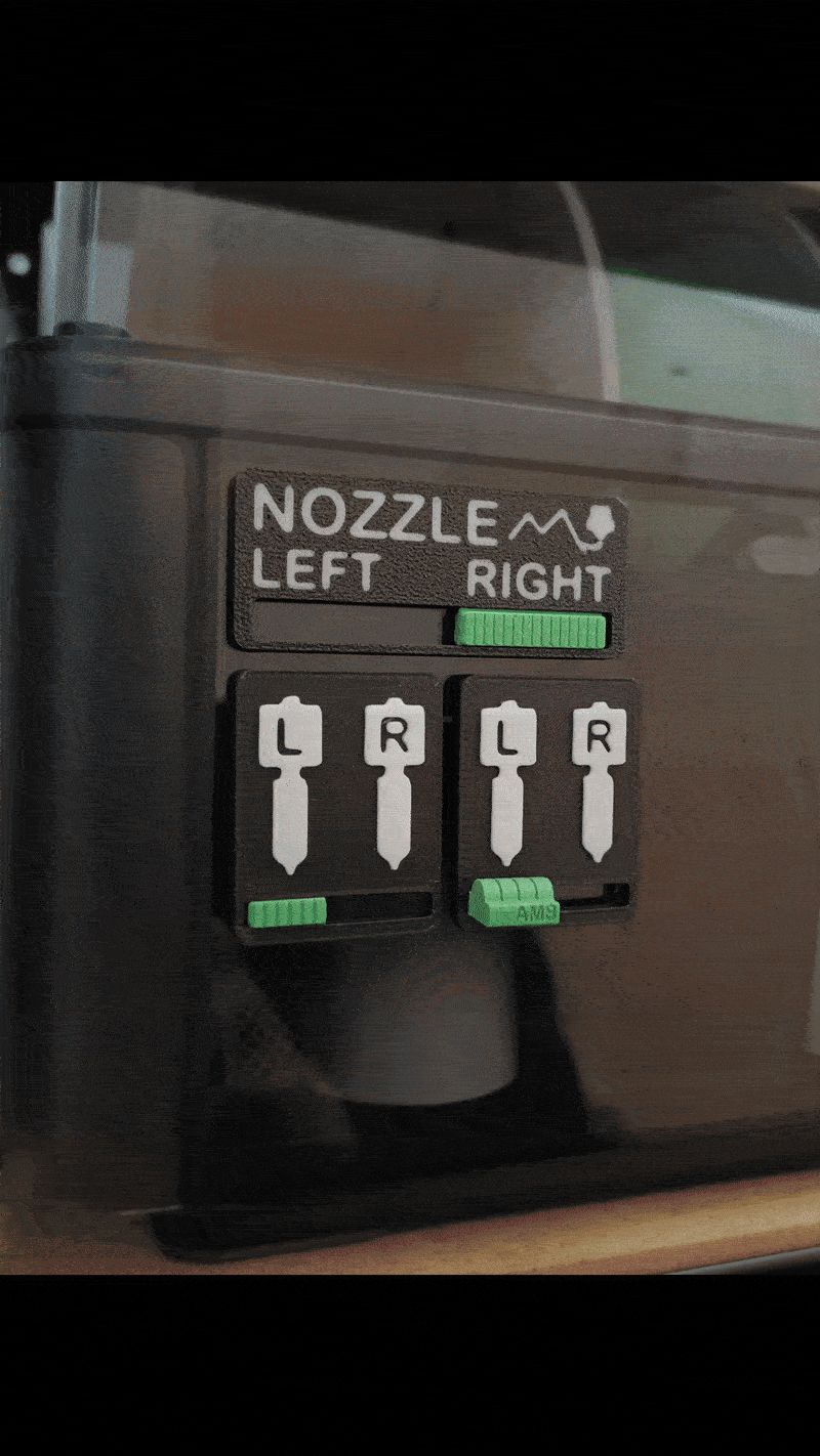 H2D - AMS Nozzle Selector Display Plate
