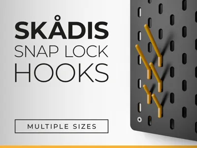 IKEA Skadis Snap Lock Hooks