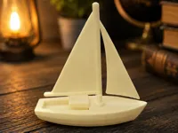 Classic Sailboat Miniature normal size