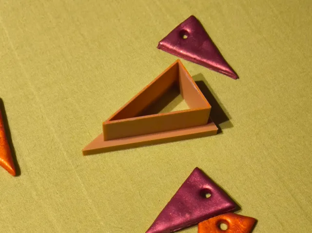 Polymer clay earring mold - Triangle