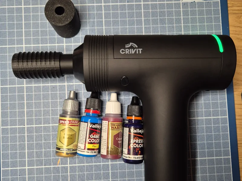 Paint Shaker Attachment for Crivit Massage Gun 