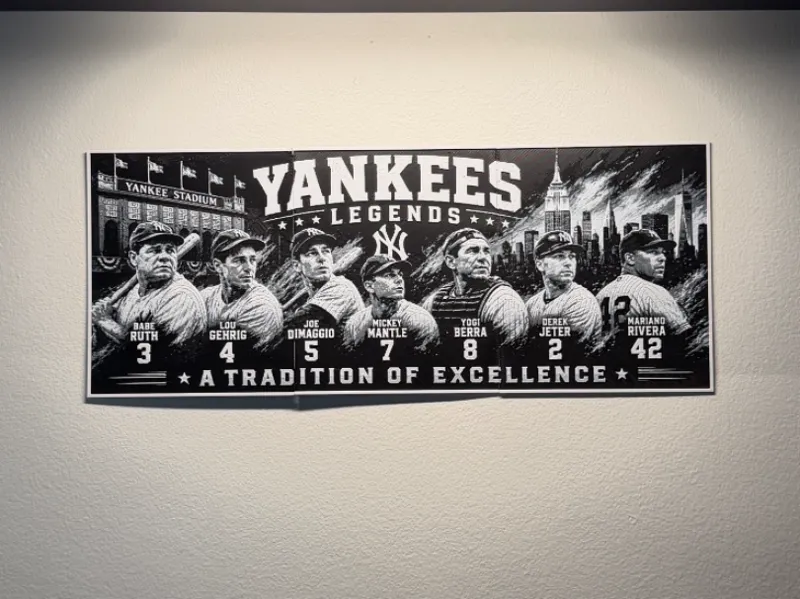 Yankees Legends Poster HueForge(3 Different Sizes)