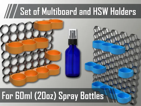 Supports HSW et Multiboard pour flacons pulvérisateurs 60ml