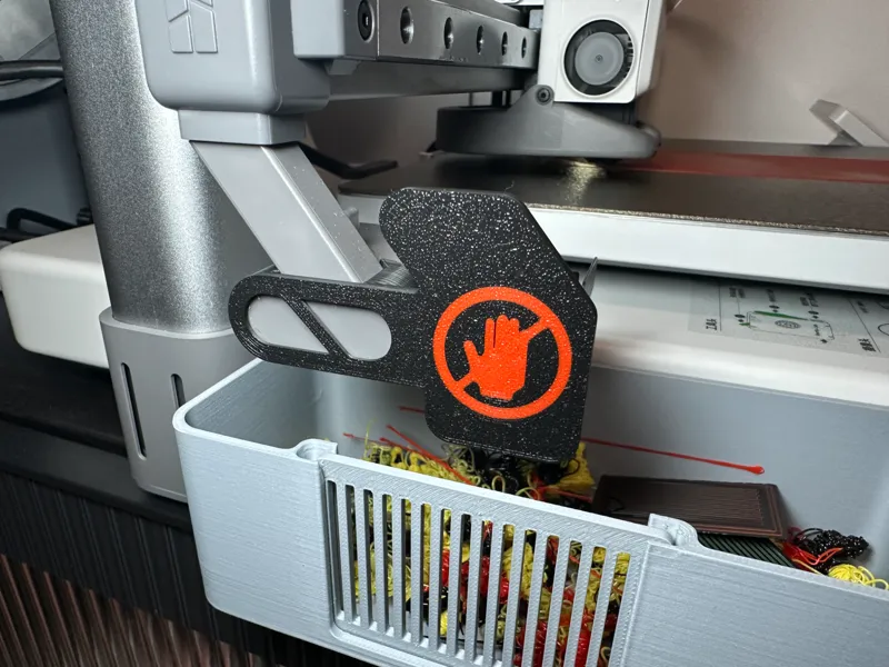 A1/A1 mini poop deflector (don't touch sign)