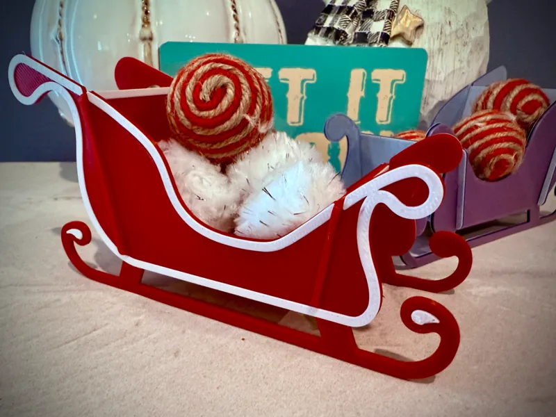 Santa’s Christmas Sleigh - AMS Optional ~1hr Print