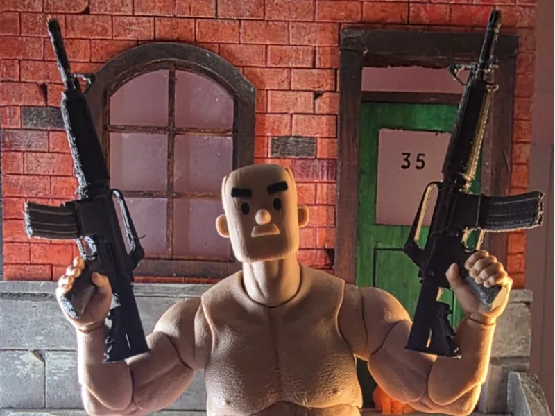 1/12 Scale M16 Assault Rifle