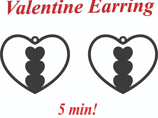 valentine earring #9