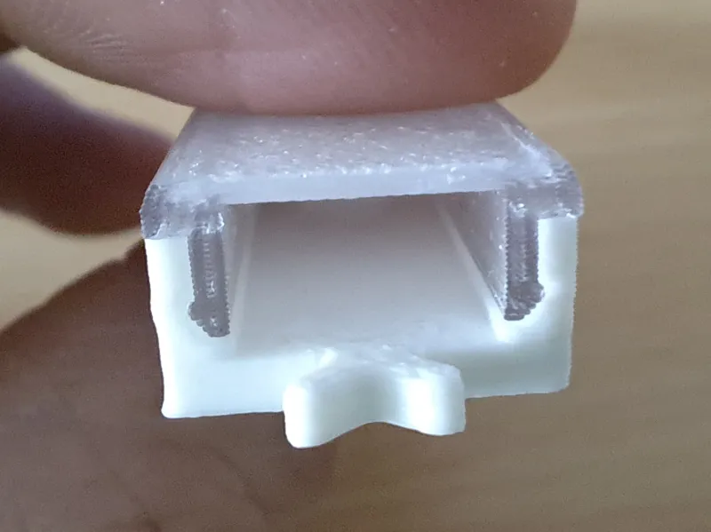 Led strip holder and diffuser - customizable