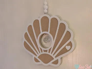Marco decorativo: Coastal Seashell Crystal Suncatcher — vista de referencia 5