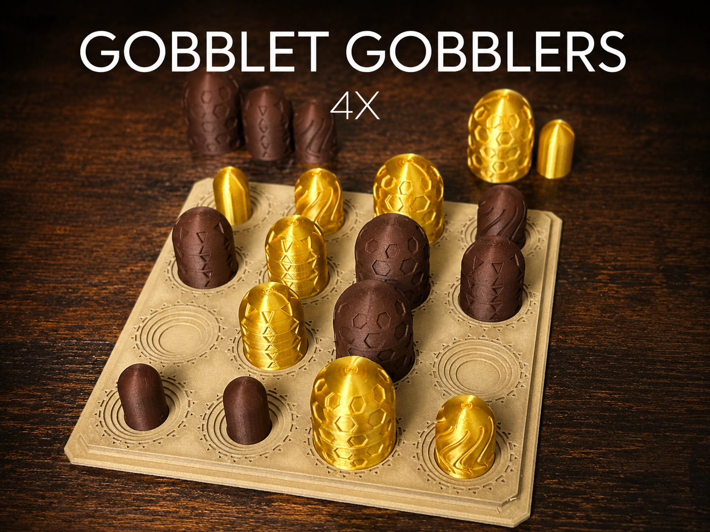 Gobblet Gobblers 4x4 – Stacking Tic-Tac-Toe