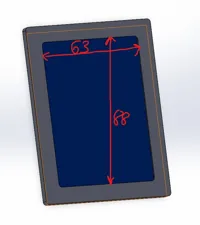 Smaller window - fit to card 0.16mm lay, 3 walls, 15% infill
