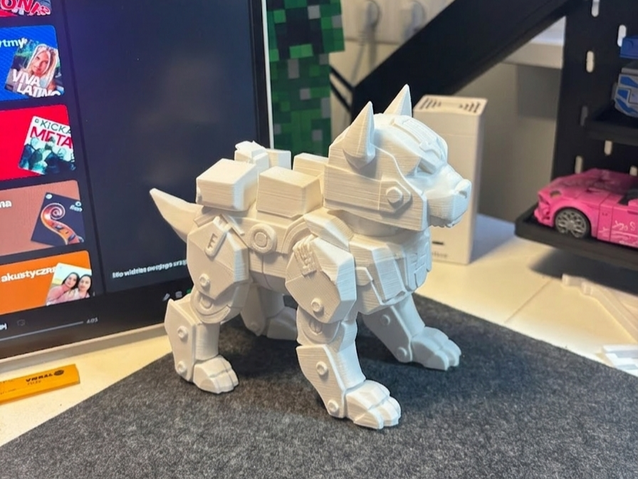 Cybernetic Mecha Wolf | Sci-Fi Robotic Dog