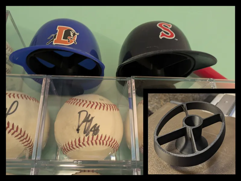 Miniature Baseball Helmet Display Stand