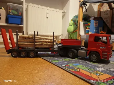 Bruder MAN TGA Flatbed Log Transporter