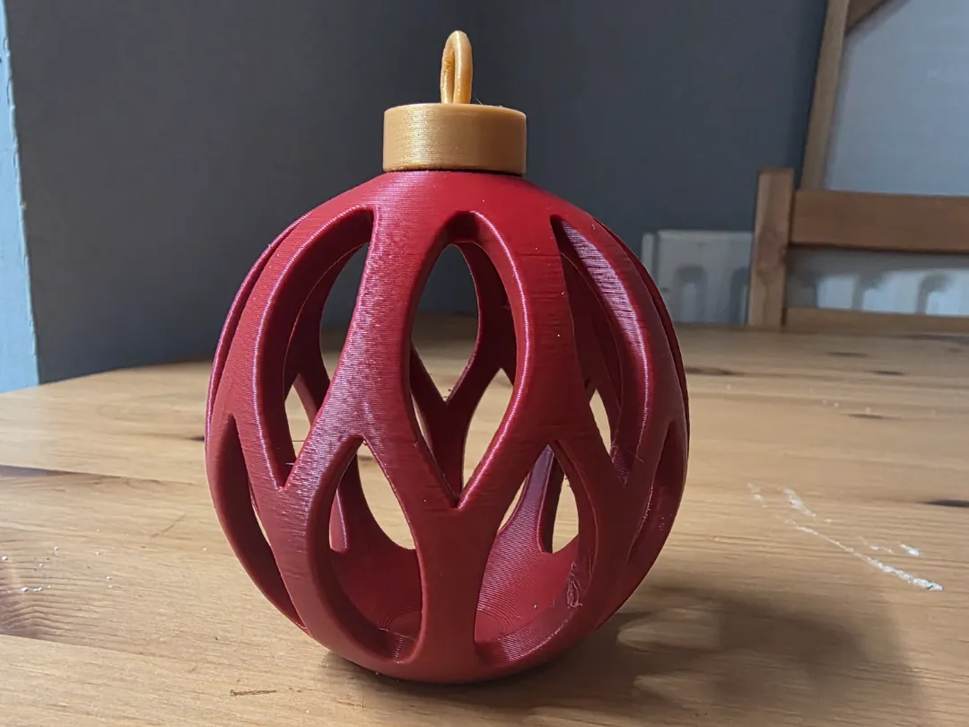 No Ams Christmas Bauble - Free 3D Print Model - MakerWorld