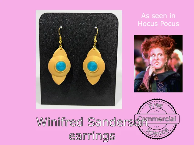 Winifred Sanderson earrings from Hocus Pocus