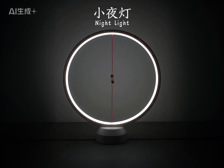 床头灯（bedside lamp）氛围灯（ambient lighting）圆形灯