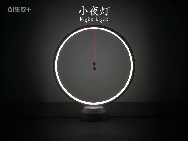 床头灯（bedside lamp）氛围灯（ambient lighting）圆形灯