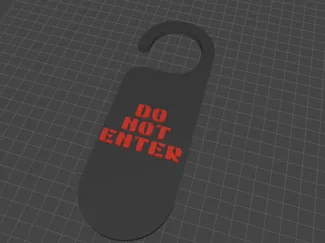 Do Not Enter Door Hanger