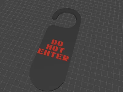 Do Not Enter Door Hanger