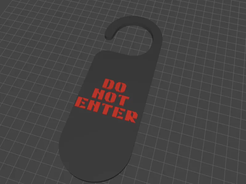 Do Not Enter Door Hanger