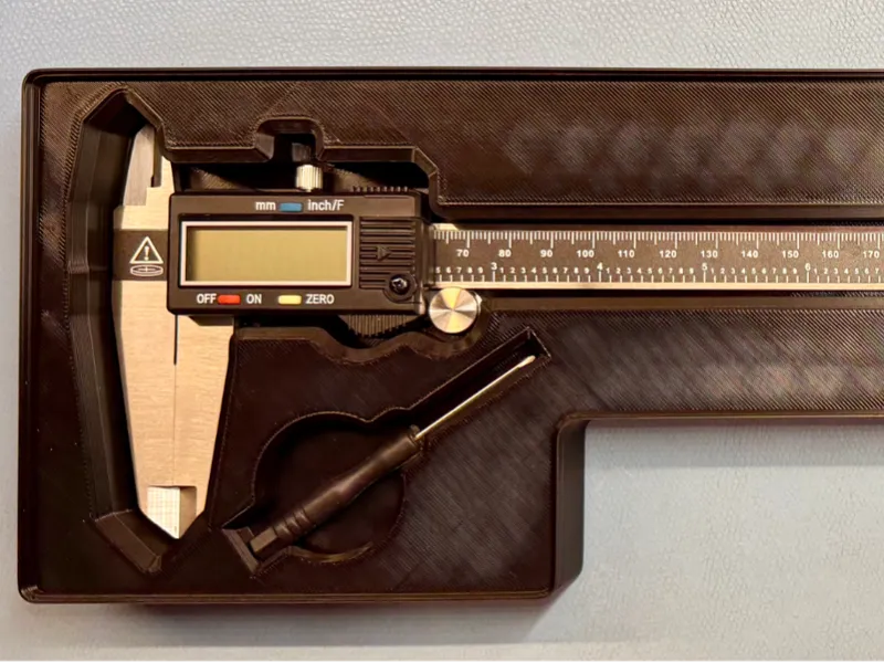 Gridfinity drawer tray Neiko 01409A 12" Calipers