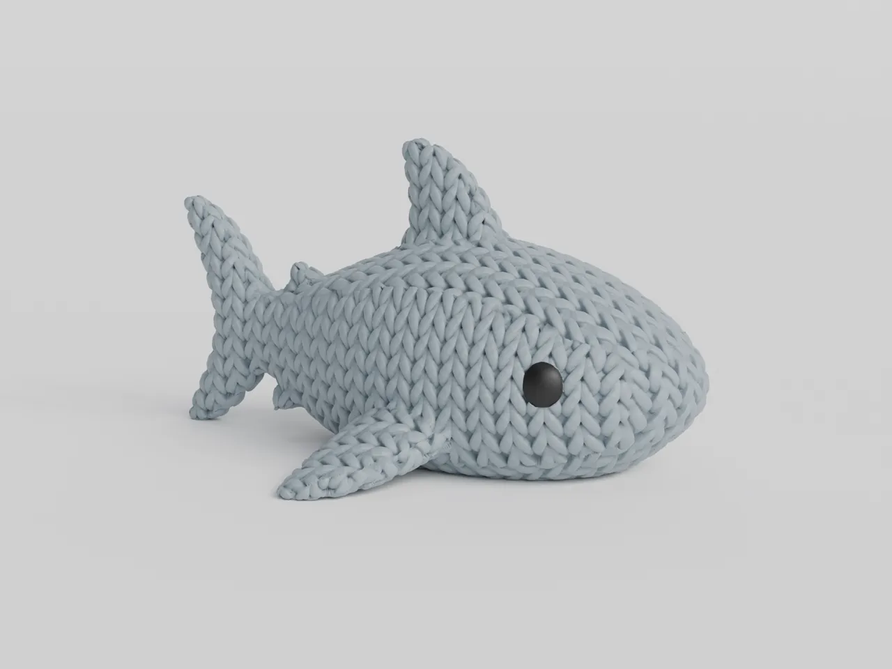 Knitted Shark view 3