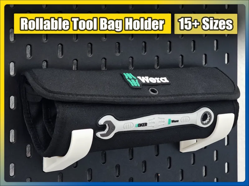 Skadis Rollable Tool Bag Holder Hooks