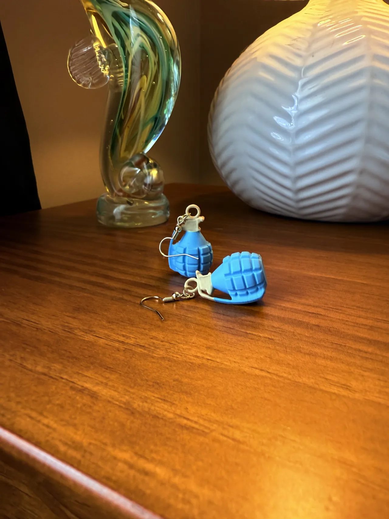 Hand Grenade Custom Earrings! view 4