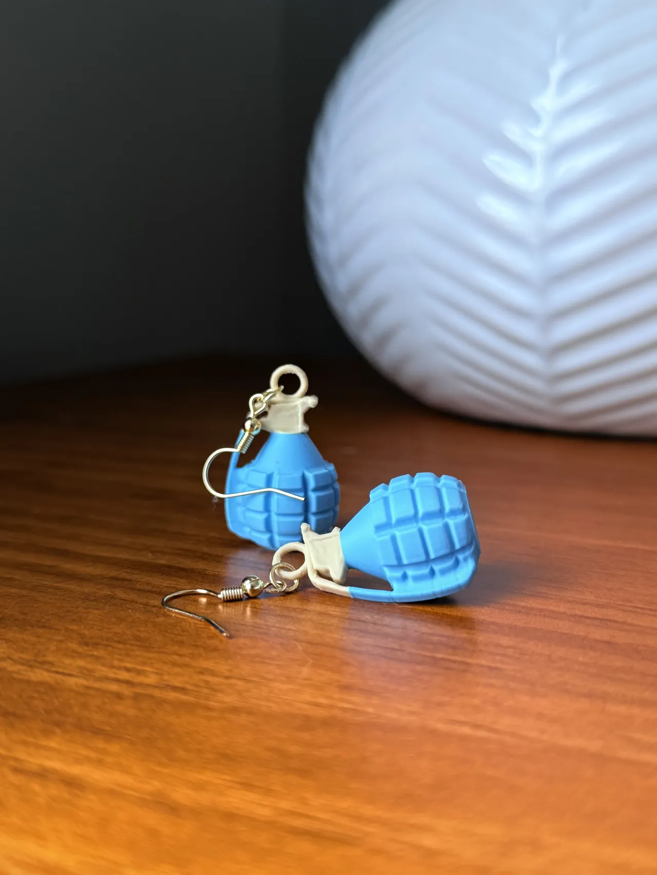 Hand Grenade Custom Earrings! view 2