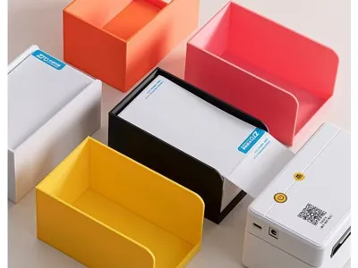 Thickened and stylish shipping label organizer box, an ultimate desktop organizing solution, essential for e-commerce order management and storage