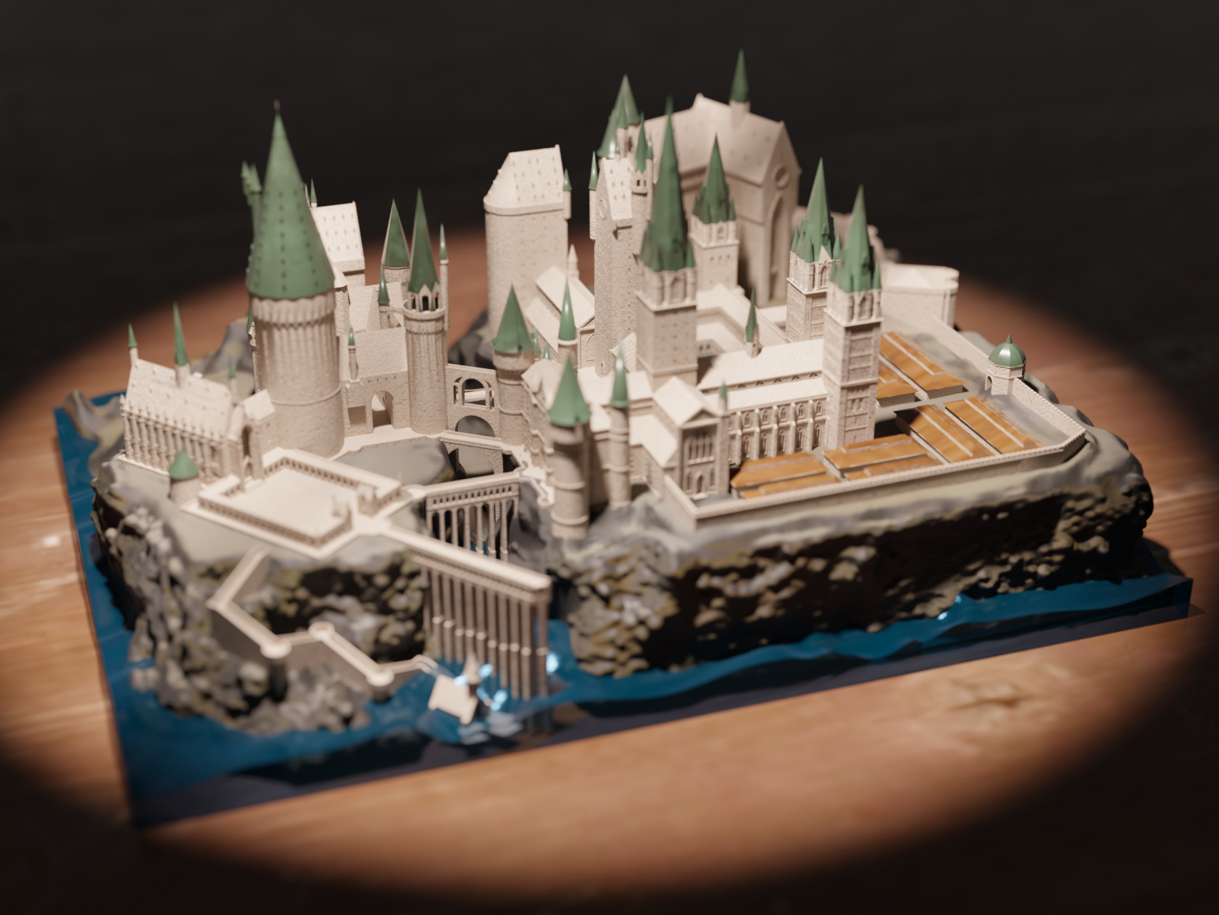 Miniatura 1 do modelo 3D 海上霍格沃茨城堡